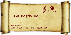 Juha Magdolna névjegykártya